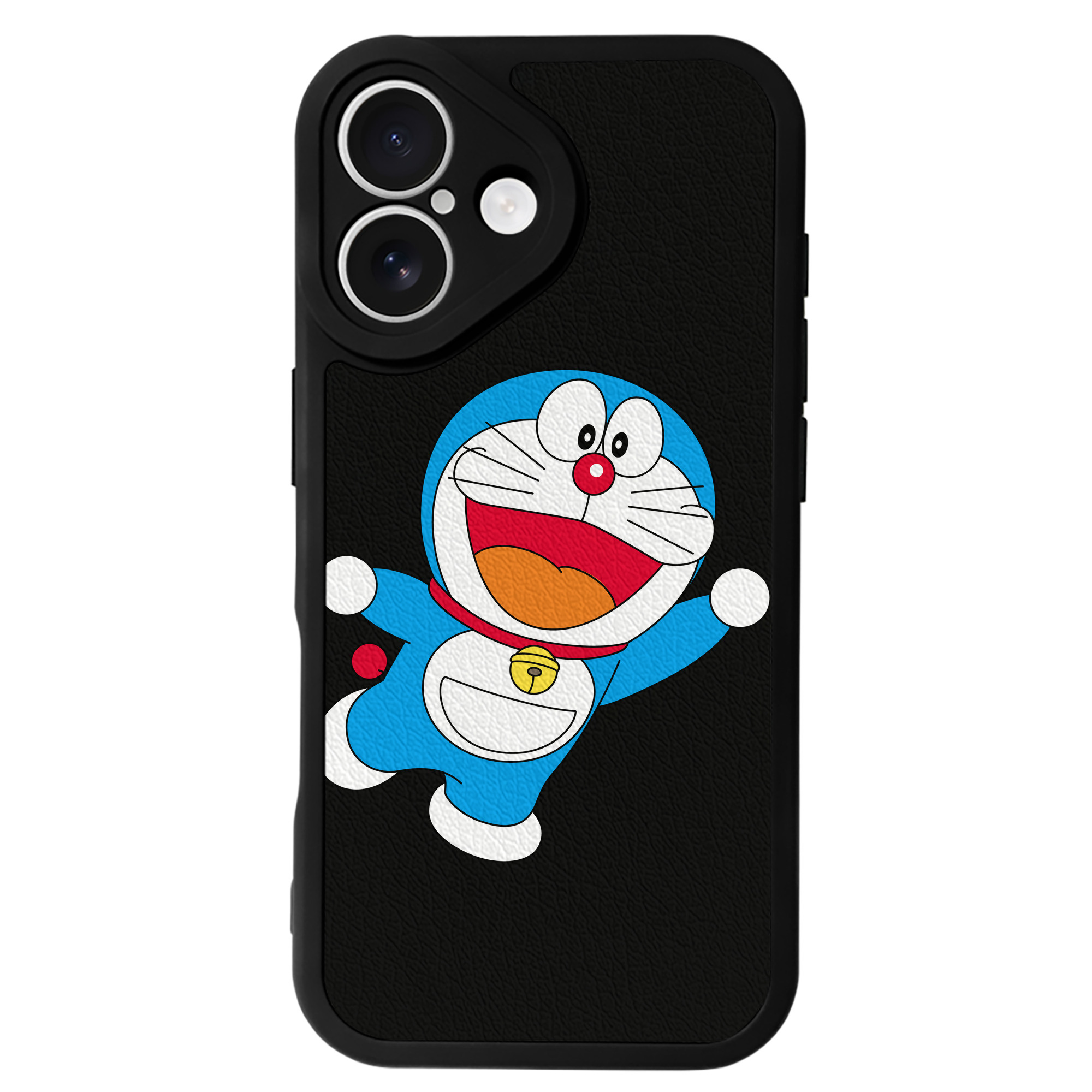 （画像用） ドラえもん Doraemon 【iPhone 16シリーズ対応】シリコンスマホケース（レザー調） 材質：シリコン